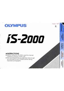 Olympus IS 2000 manual. Camera Instructions.